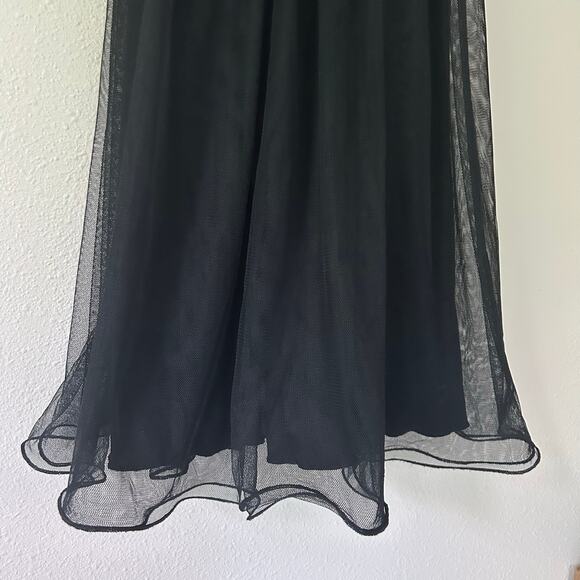 Vintage Studio Y empire sweetheart neckline Dress Y2K gothic emo whimsigoth S - Picture 12 of 16